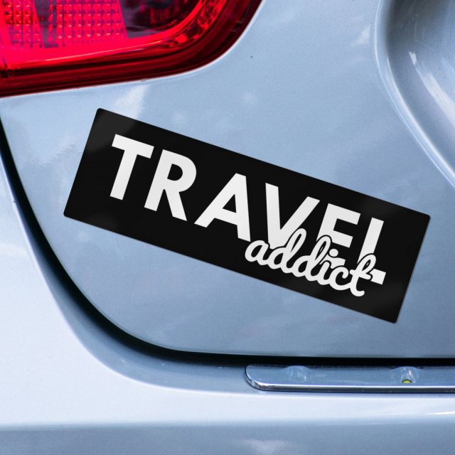 Travel Addict | Bike/Laptop/Car Sticker