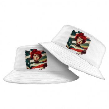 American Flag Print Bucket Hat – Cool Hat – Art Print Bucket Hat