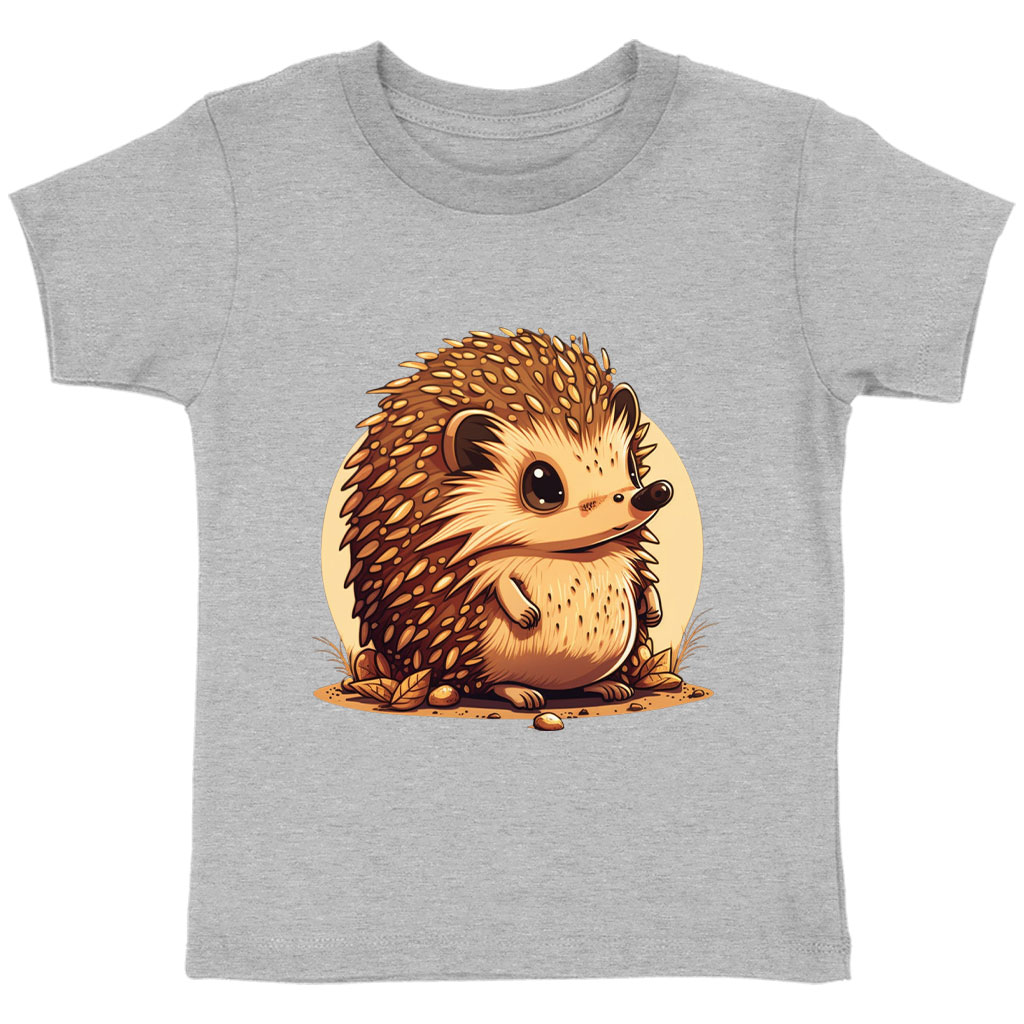 Kawaii Animal Toddler T-Shirt - Hedgehog Kids' T-Shirt - Anime Tee Shirt for Toddler Clothing Kids' Clothing T-Shirts Color : Athletic Heather|Heather Columbia Blue|Heather Dust 