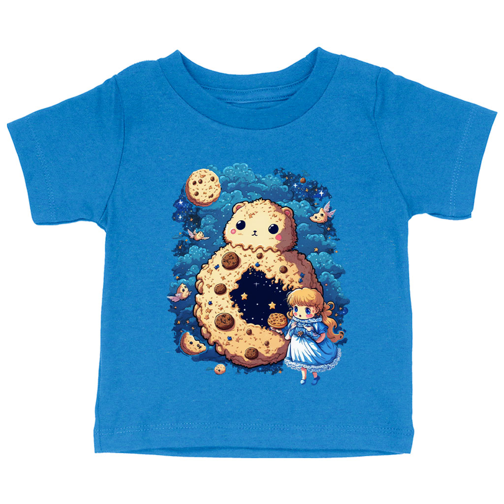 Cute Cookie Baby Jersey T-Shirt - Fairytale Baby T-Shirt - Illustration T-Shirt for Babies Clothing Kids' Clothing T-Shirts Color : Athletic Heather|Heather Columbia Blue|White 