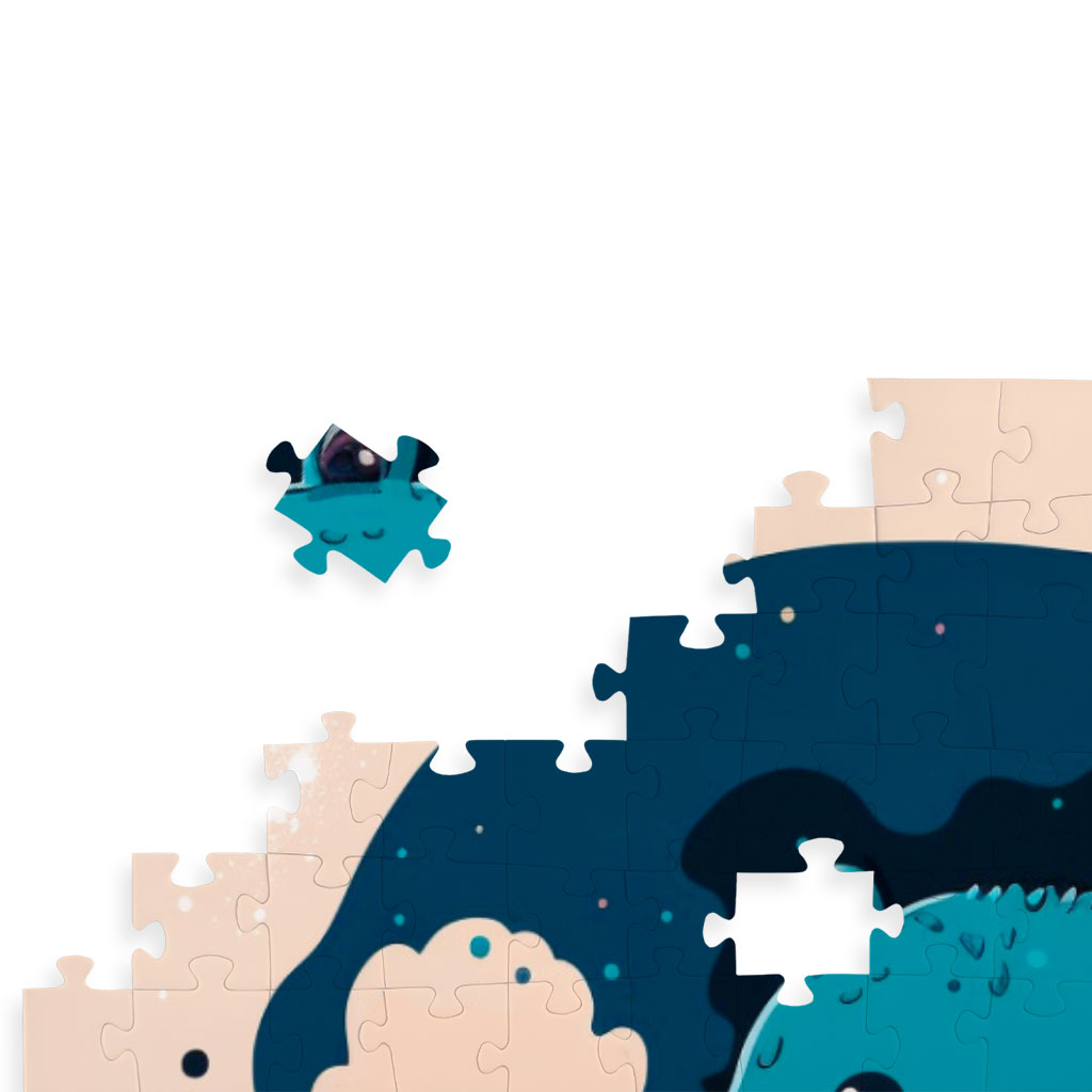 Bear Design Puzzles - Space Jigsaw Puzzle - Trendy Puzzles Kids & Babies Puzzles Toys & Games  