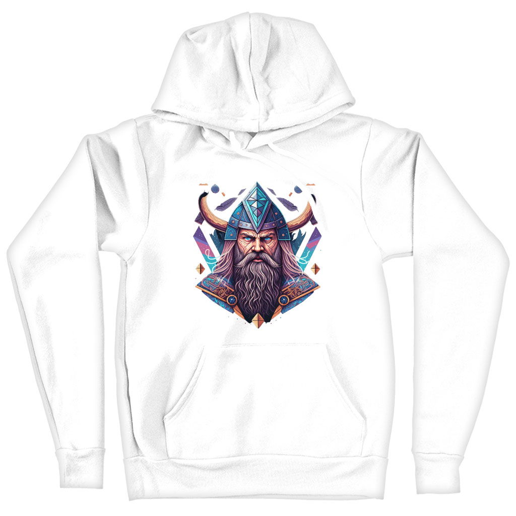 Cool Viking Hooded Sweatshirt - Best Print Hoodie - Cool Graphic Hoodie Clothing Hoodies Color : Black|Navy|White 
