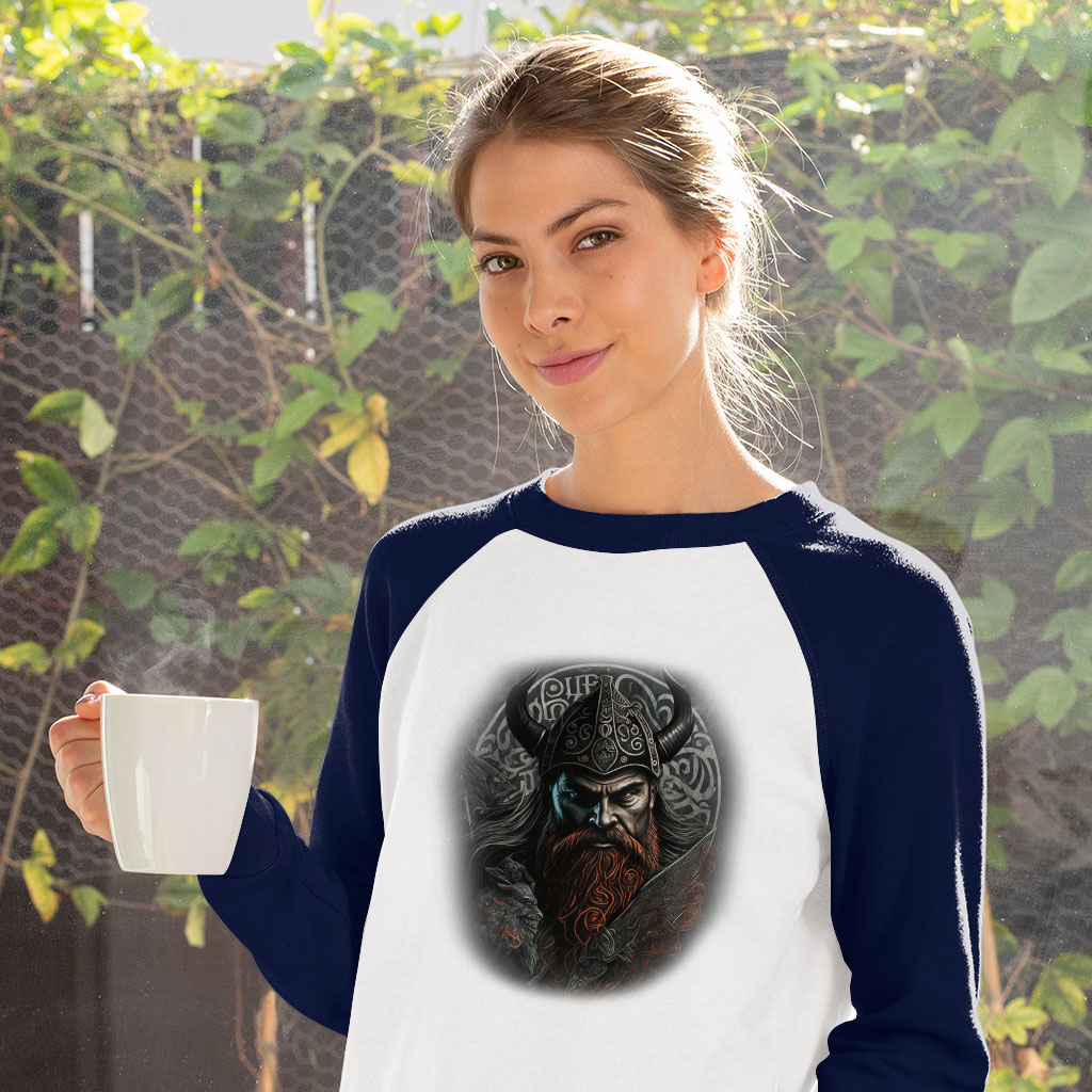Warrior Baseball T-Shirt - Viking T-Shirt - Best Design Tee Shirt Clothing T-Shirts Color : Gray White|Navy White 