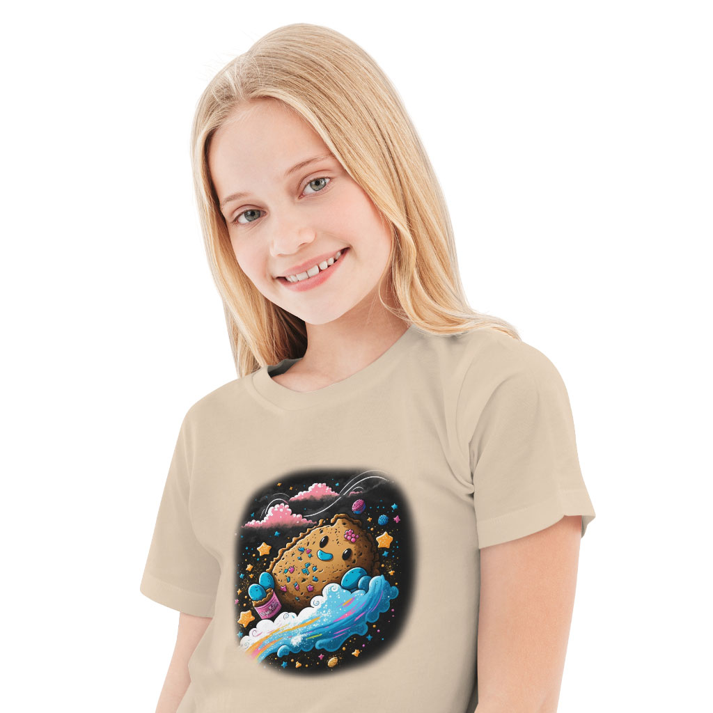 Cookie Kids' T-Shirt - Cartoon T-Shirt - Themed Tee Shirt for Kids Clothing Kids' Clothing T-Shirts Color : Black|Natural|White 