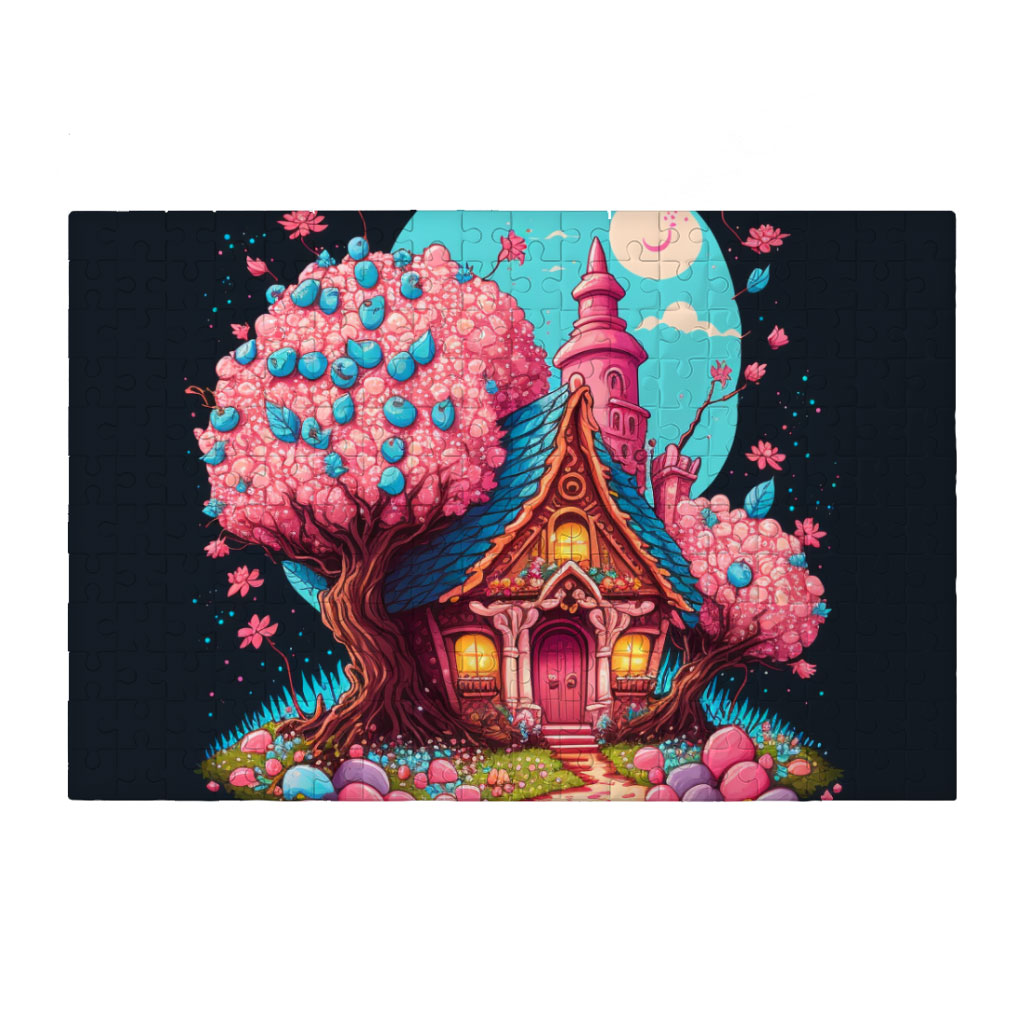 Candy House Puzzles - Adorable Jigsaw Puzzle - Graphic Puzzles Kids & Babies Puzzles Toys & Games  