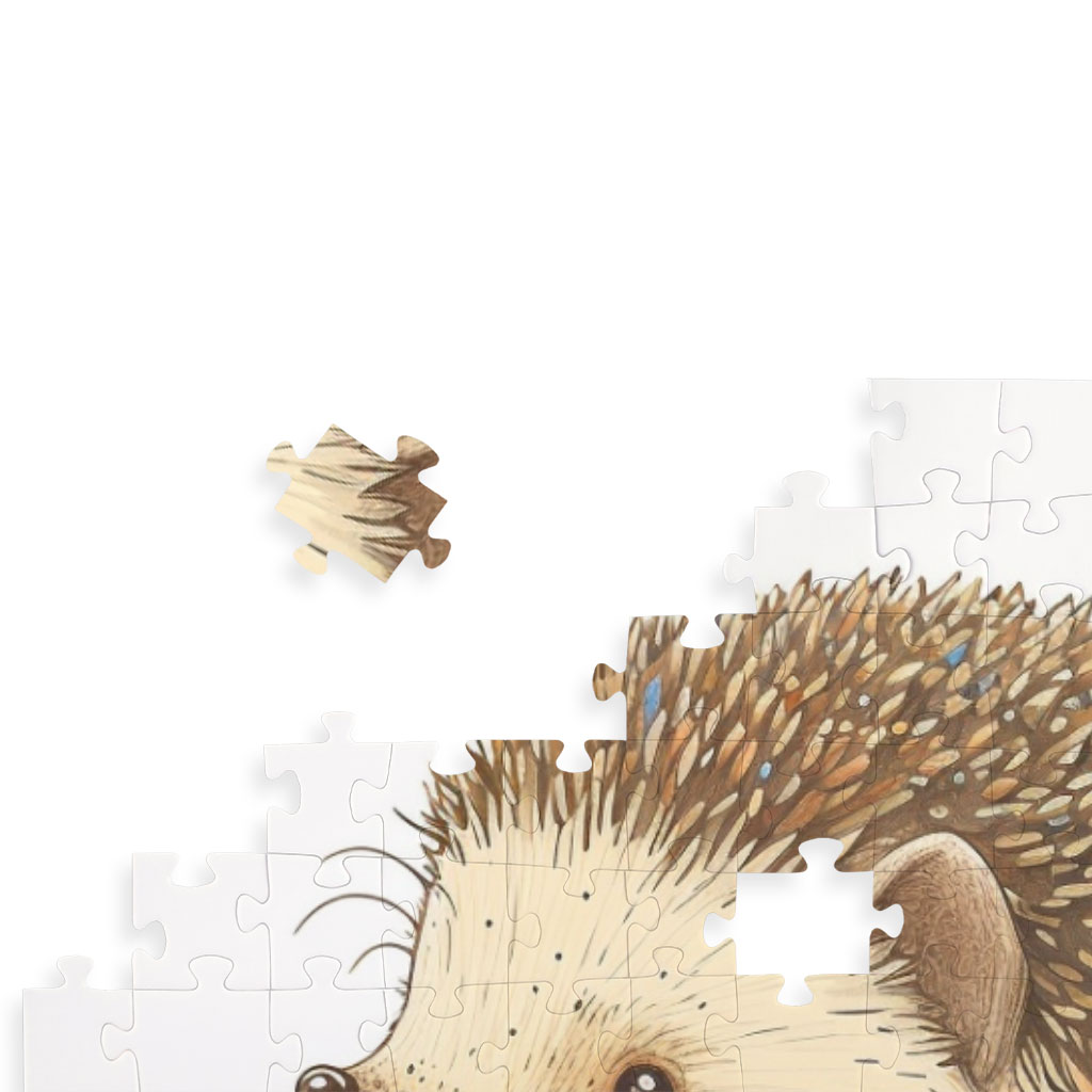 Cute Hedgehog Puzzles - Cute Animal Jigsaw Puzzle - Cute Kawaii Puzzles Kids & Babies Puzzles Toys & Games  