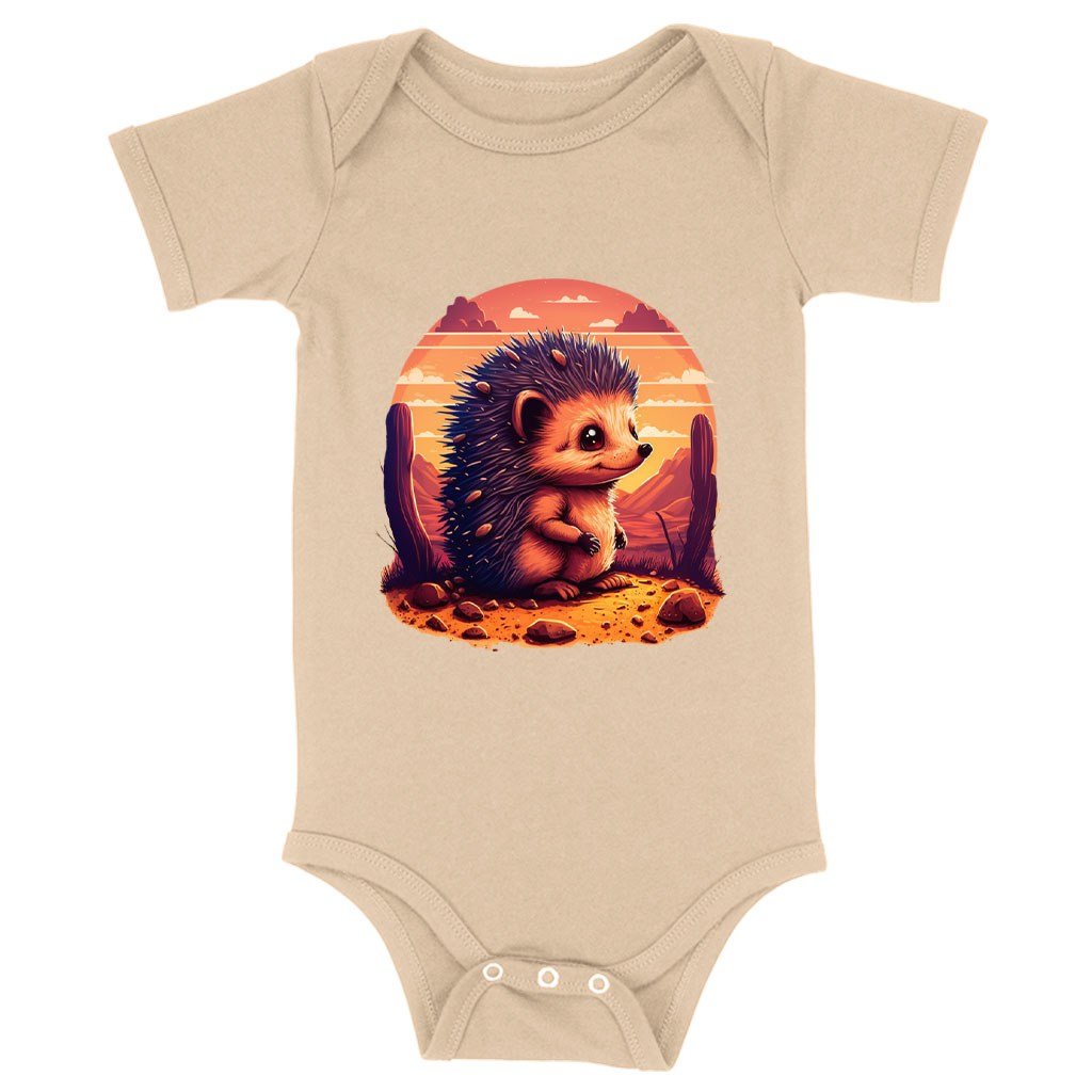Hedgehog Print Baby Jersey Onesie - Best Design Baby Onesie - V Baby One-Piece Clothing Kids' Clothing Onesies Color : Heather Dust|White|Yellow 