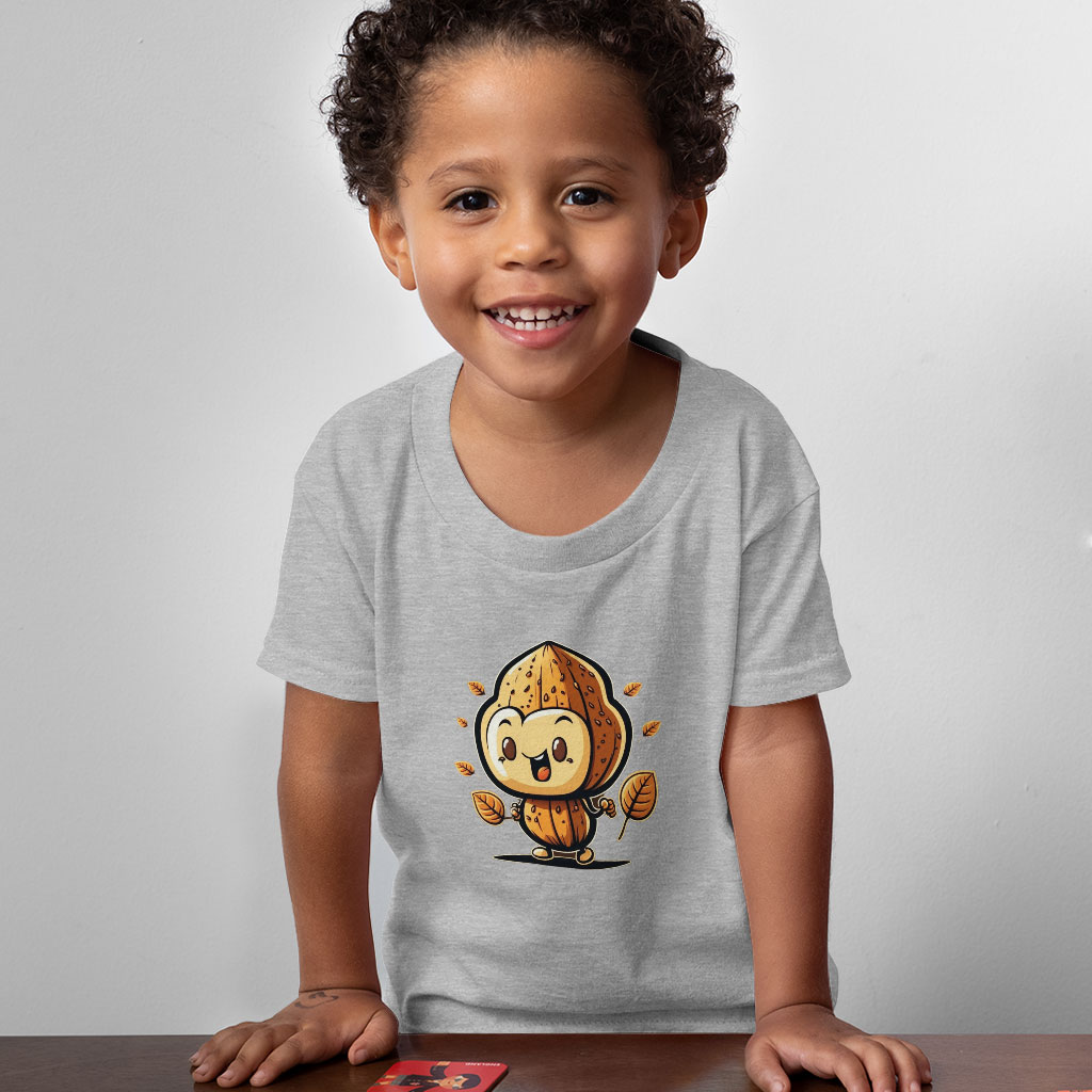 Best Graphic Toddler T-Shirt - Nut Print Kids' T-Shirt - Creative Tee Shirt for Toddler Clothing Kids' Clothing T-Shirts Color : Athletic Heather|Heather Columbia Blue|Heather Dust 