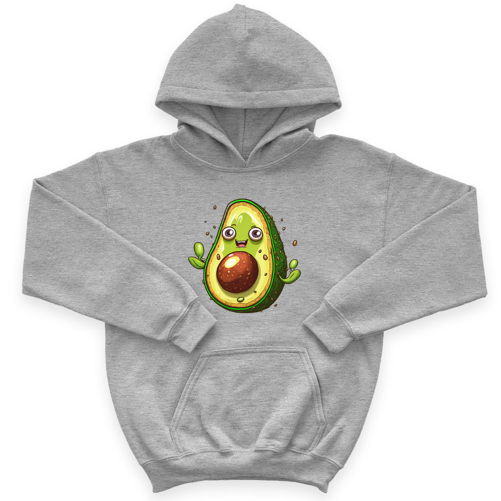Cute Trendy Kids' Sponge Fleece Hoodie - Avocado Print Kids' Hoodie - Kawaii Design Hoodie for Kids Clothing Hoodies Kids' Clothing Color : Athletic Heather|Black|Military Green 