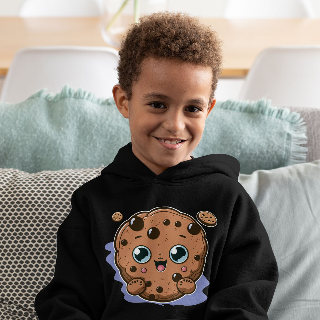 Cookies Design Toddler Hoodie - Cute Cookie Toddler Hooded Sweatshirt - Anime Kids' Hoodie Clothing Hoodies Kids' Clothing Color : Black|Kelly|White 