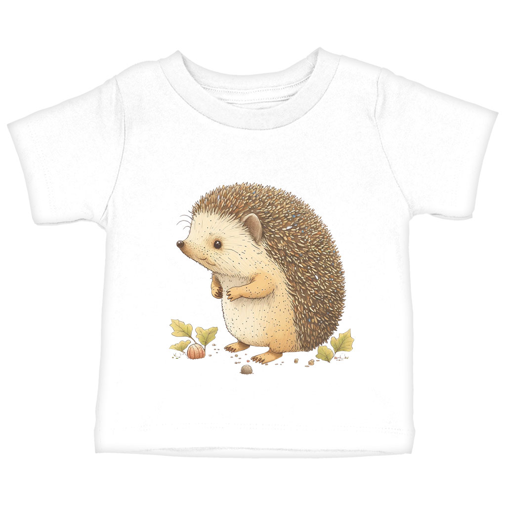 Cute Hedgehog Baby Jersey T-Shirt - Cute Animal Baby T-Shirt - Cute Kawaii T-Shirt for Babies Clothing Kids' Clothing T-Shirts Color : Athletic Heather|Heather Columbia Blue|White 
