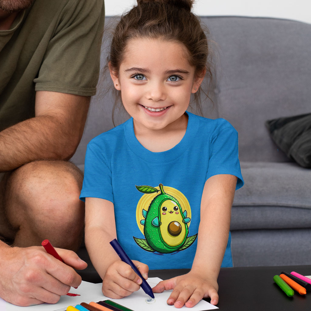 Avocado Toddler T-Shirt - Funny Kids' T-Shirt - Cute Art Tee Shirt for Toddler Clothing Kids' Clothing T-Shirts Color : Athletic Heather|Heather Columbia Blue|Heather Dust 