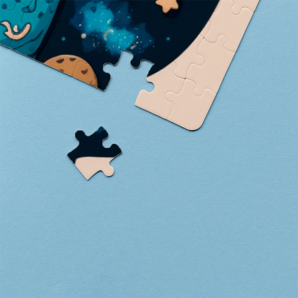 Bear Design Puzzles - Space Jigsaw Puzzle - Trendy Puzzles Kids & Babies Puzzles Toys & Games  
