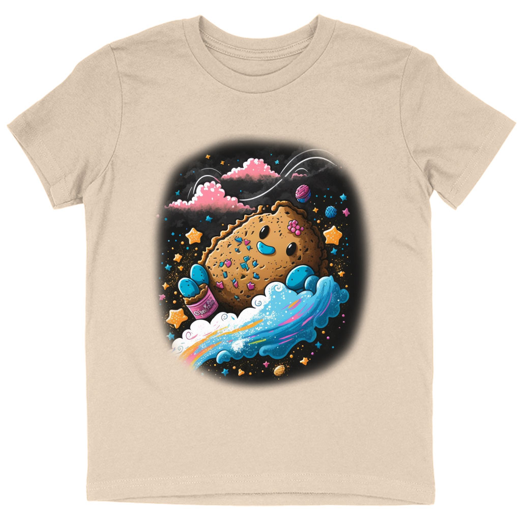 Cookie Kids' T-Shirt - Cartoon T-Shirt - Themed Tee Shirt for Kids Clothing Kids' Clothing T-Shirts Color : Black|Natural|White 