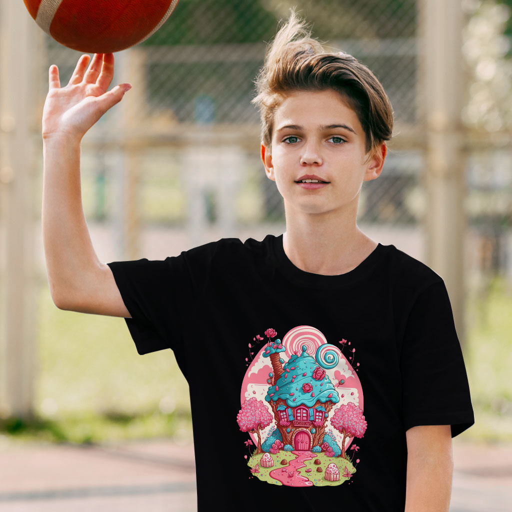 House Graphic Kids' T-Shirt - Best Art T-Shirt - Printed Tee Shirt for Kids Clothing Kids' Clothing T-Shirts Color : Black|Natural|White 