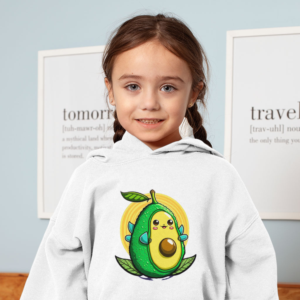 Avocado Toddler Hoodie - Funny Toddler Hooded Sweatshirt - Cute Art Kids' Hoodie Clothing Hoodies Kids' Clothing Color : Black|Kelly|White 