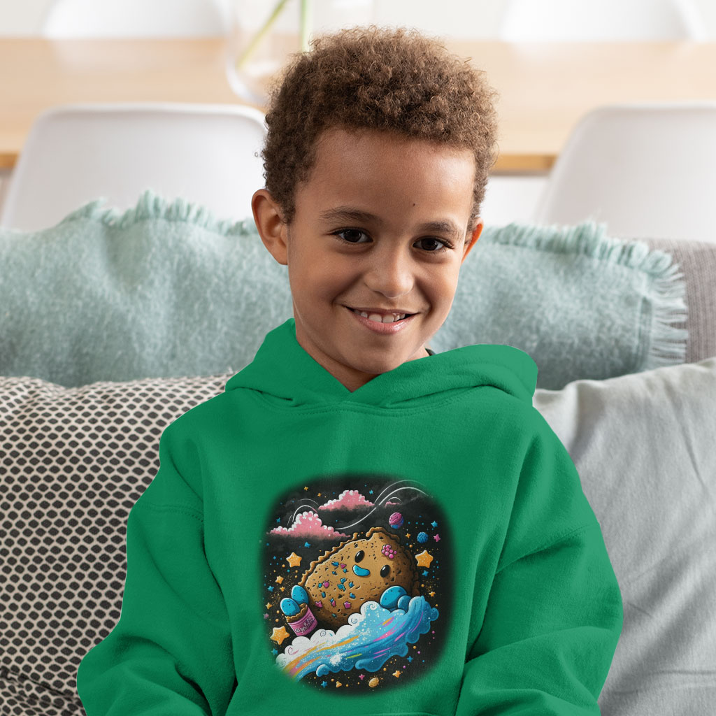 Cookie Toddler Hoodie - Cartoon Toddler Hooded Sweatshirt - Themed Kids' Hoodie Clothing Hoodies Kids' Clothing Color : Black|Kelly|White 