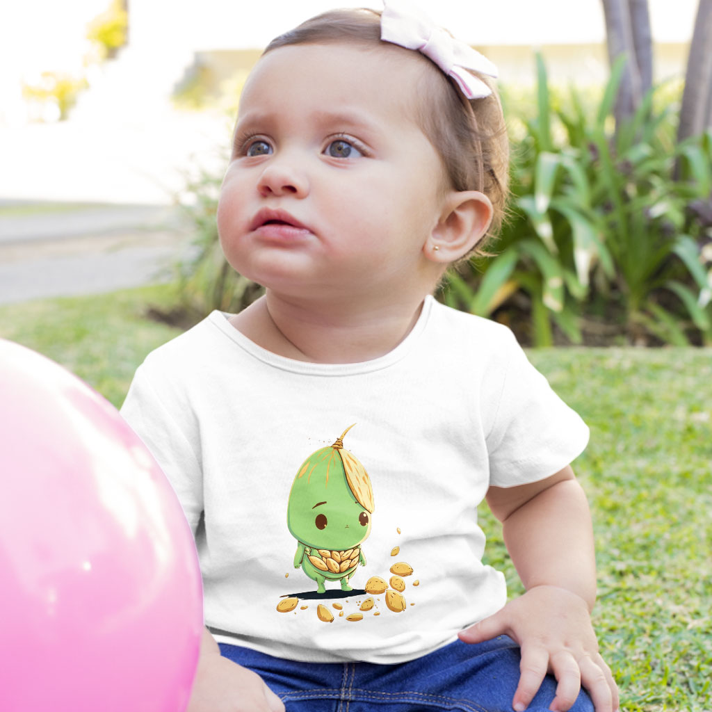 Kawaii Printing Baby Jersey T-Shirt - Funny Print Baby T-Shirt - Trendy T-Shirt for Babies Clothing Kids' Clothing T-Shirts Color : Athletic Heather|Heather Columbia Blue|White 