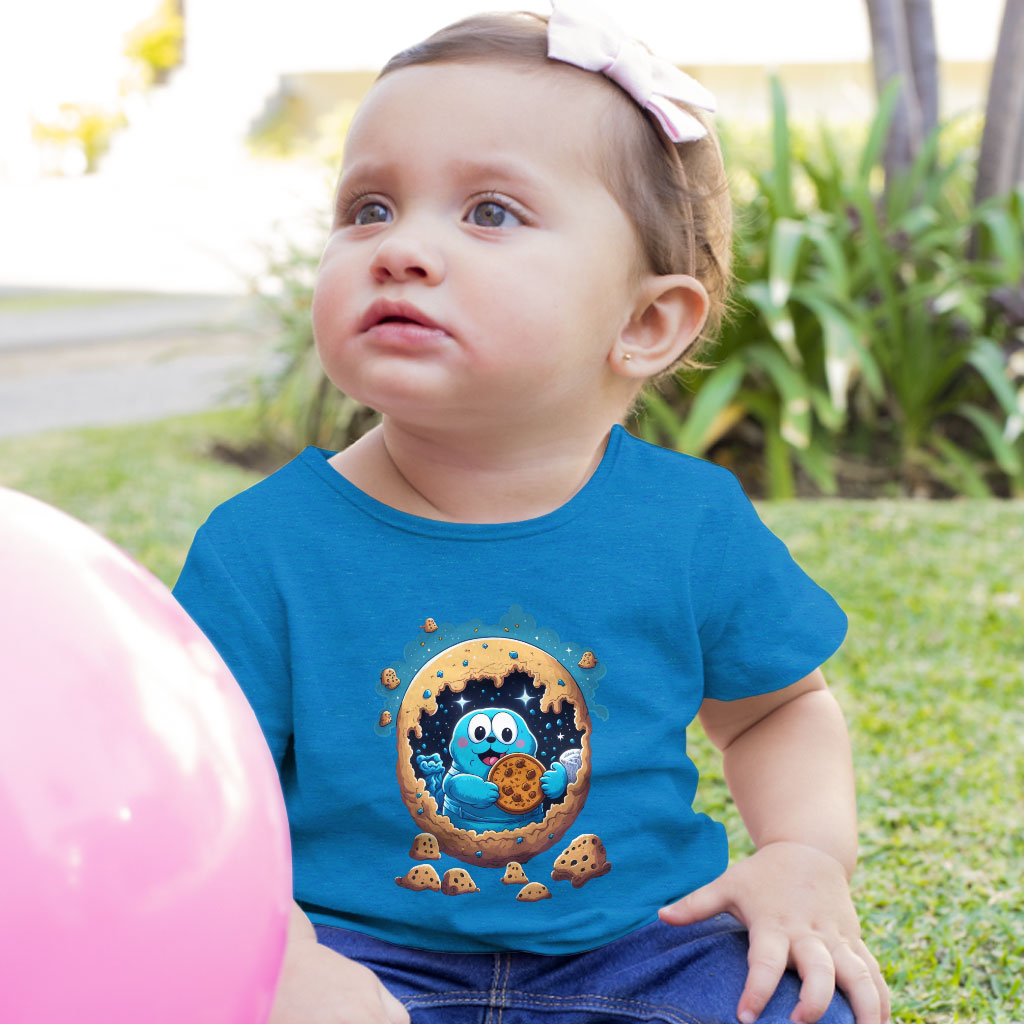 Fairytale Baby Jersey T-Shirt - Cute Cookie Baby T-Shirt - Cute Design T-Shirt for Babies Clothing Kids' Clothing T-Shirts Color : Athletic Heather|Heather Columbia Blue|White 