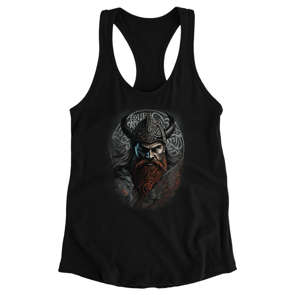 Warrior Racerback Tank - Viking Tank - Best Design Workout Tank Clothing Tanks Color : Black|Gray|White 