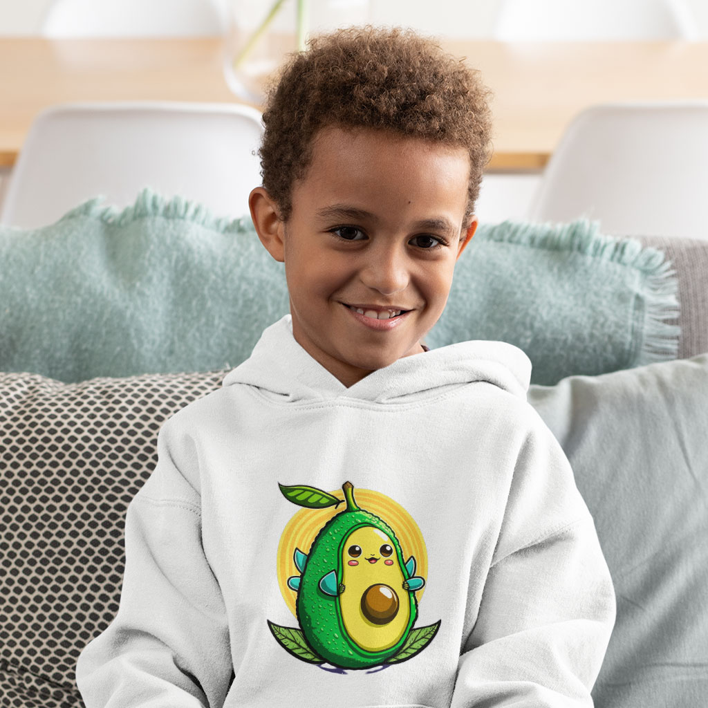 Avocado Toddler Hoodie - Funny Toddler Hooded Sweatshirt - Cute Art Kids' Hoodie Clothing Hoodies Kids' Clothing Color : Black|Kelly|White 