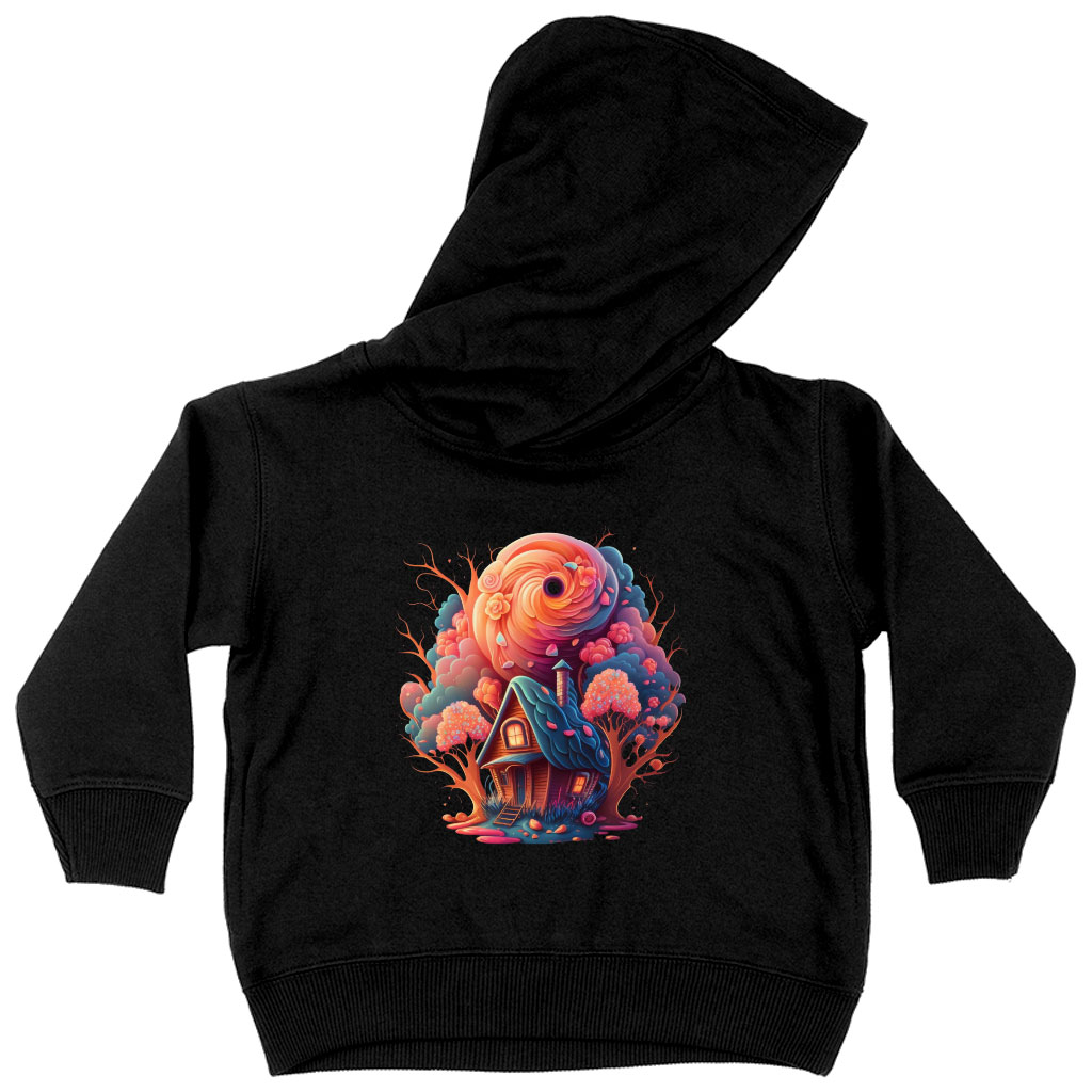 Cute Colorful Toddler Hoodie - House Design Toddler Hooded Sweatshirt - Cute Kids' Hoodie Clothing Hoodies Kids' Clothing Color : Black|Kelly|White 