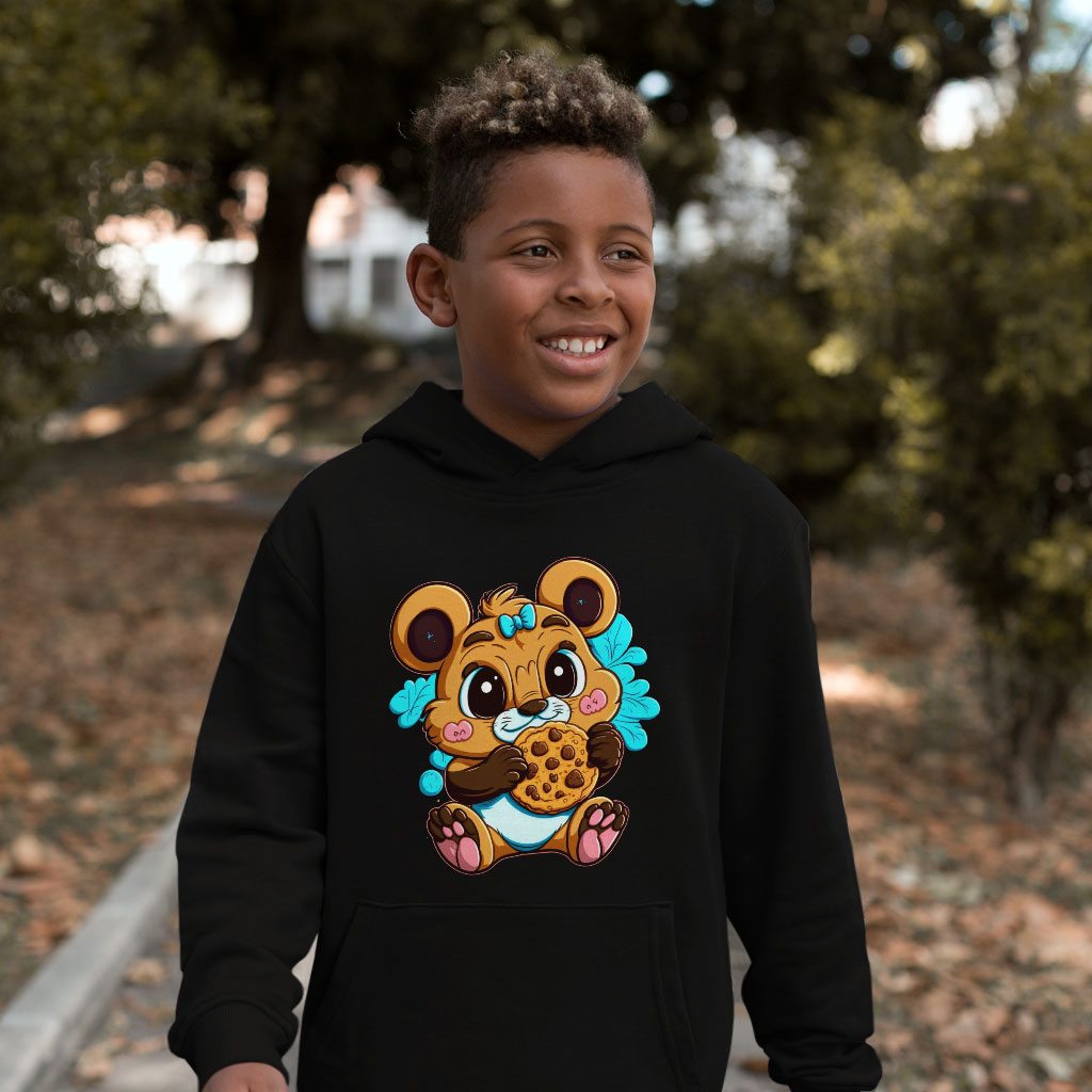 Anime Girl Kids' Sponge Fleece Hoodie - Trendy Kids' Hoodie - Illustration Hoodie for Kids Clothing Hoodies Kids' Clothing Color : Athletic Heather|Black|Military Green 