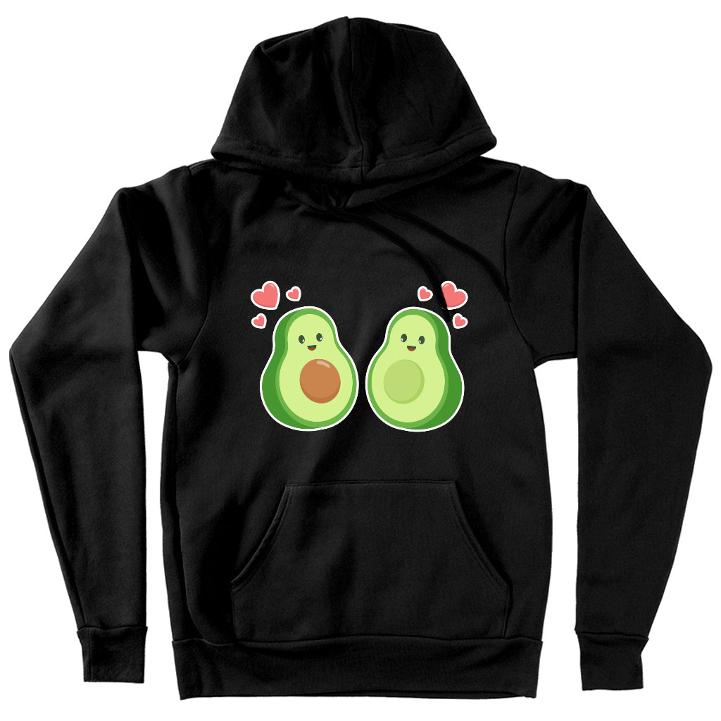 Cute Avocado Hooded Sweatshirt - Kawaii Hoodie - Trendy Hoodie Clothing Hoodies Color : Black|Navy|White 