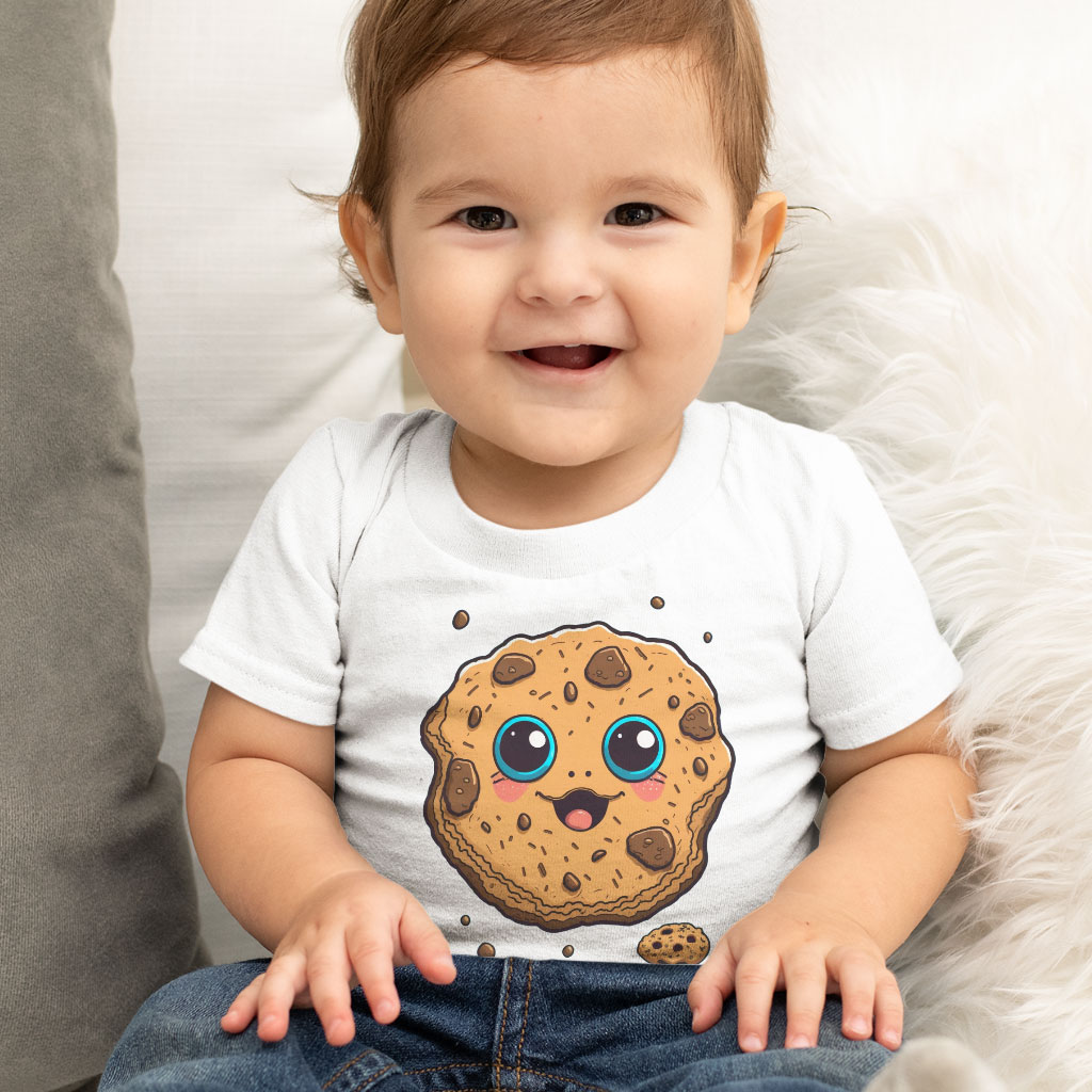 Anime Cookie Baby Jersey T-Shirt - Best Design Baby T-Shirt - Cute T-Shirt for Babies Clothing Kids' Clothing T-Shirts Color : Athletic Heather|Heather Columbia Blue|White 