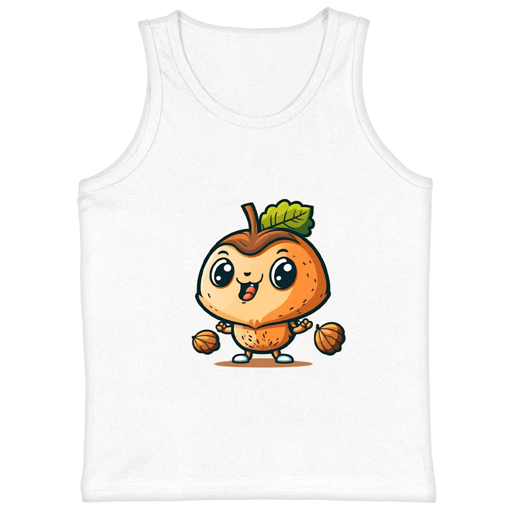 Cute Print Kids' Jersey Tank - Nut Sleeveless T-Shirt - Best Graphic Kids' Tank Top Clothing Kids' Clothing Tanks Color : Athletic Heather|Black|White 