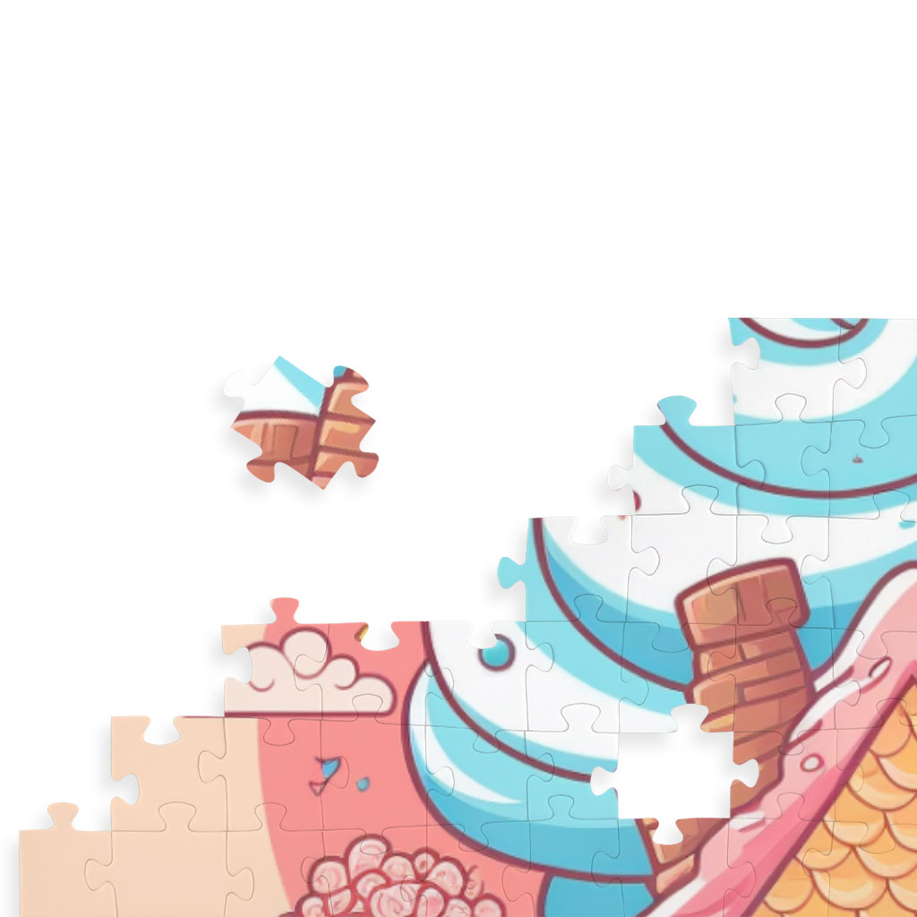 Candy House Design Puzzles - Fantasy Art Jigsaw Puzzle - Artwork Puzzles Kids & Babies Puzzles Toys & Games  