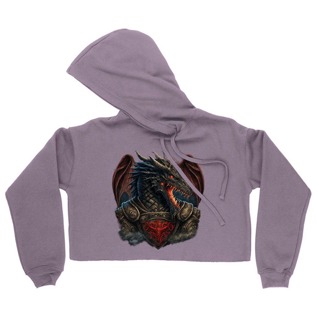 Japanese Dragon Women's Cropped Hoodie - Creepy Cropped Hoodie - Cool Hooded Sweatshirt Clothing Hoodies Color : Black|Heather Dust|Storm 