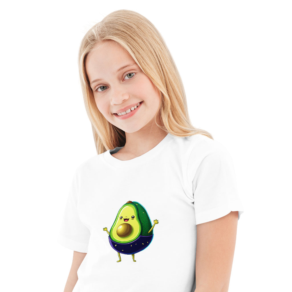 Cool Trendy Kids' T-Shirt - Cute Avocado T-Shirt - Cute Kawaii Tee Shirt for Kids Clothing Kids' Clothing T-Shirts Color : Black|Natural|White 