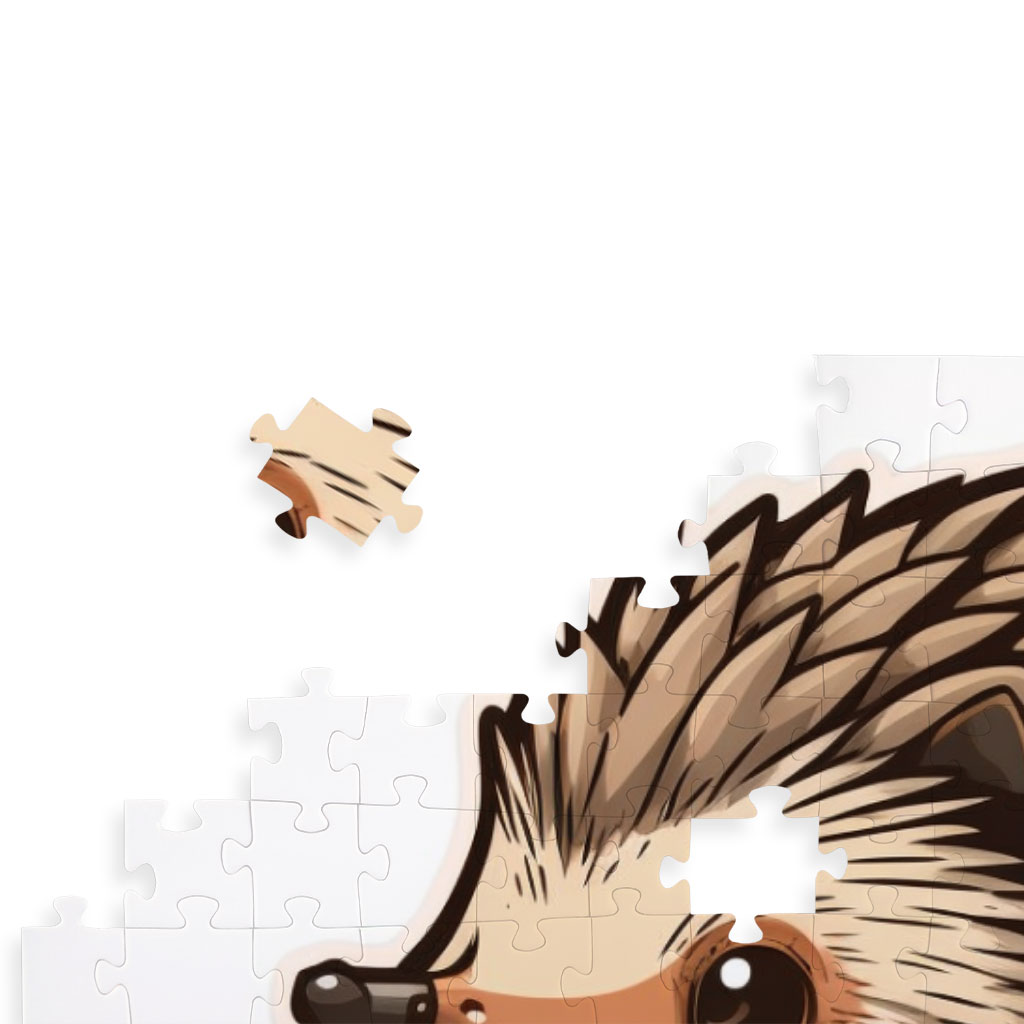 Best Animal Puzzles - Cute Hedgehog Jigsaw Puzzle - Anime Style Puzzles Kids & Babies Puzzles Toys & Games  