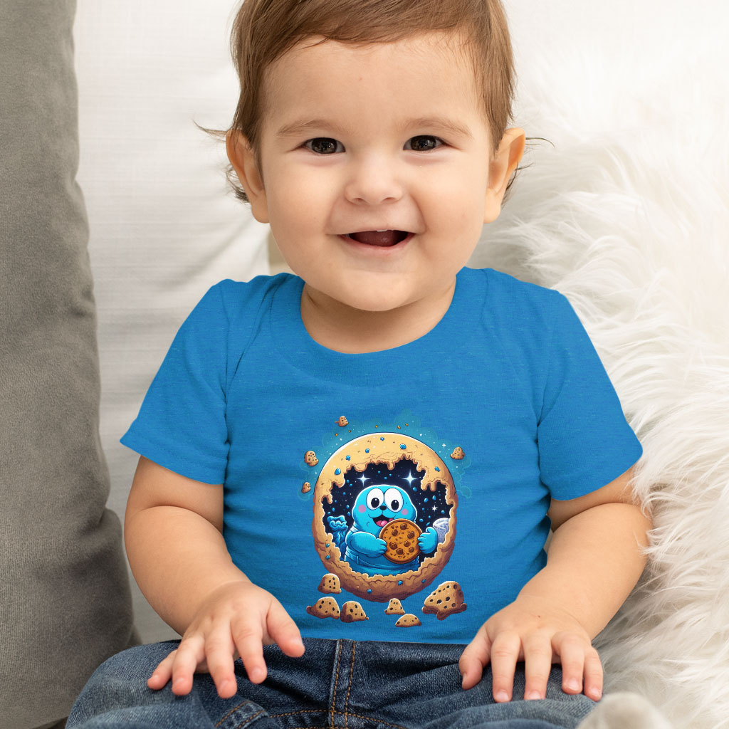 Fairytale Baby Jersey T-Shirt - Cute Cookie Baby T-Shirt - Cute Design T-Shirt for Babies Clothing Kids' Clothing T-Shirts Color : Athletic Heather|Heather Columbia Blue|White 