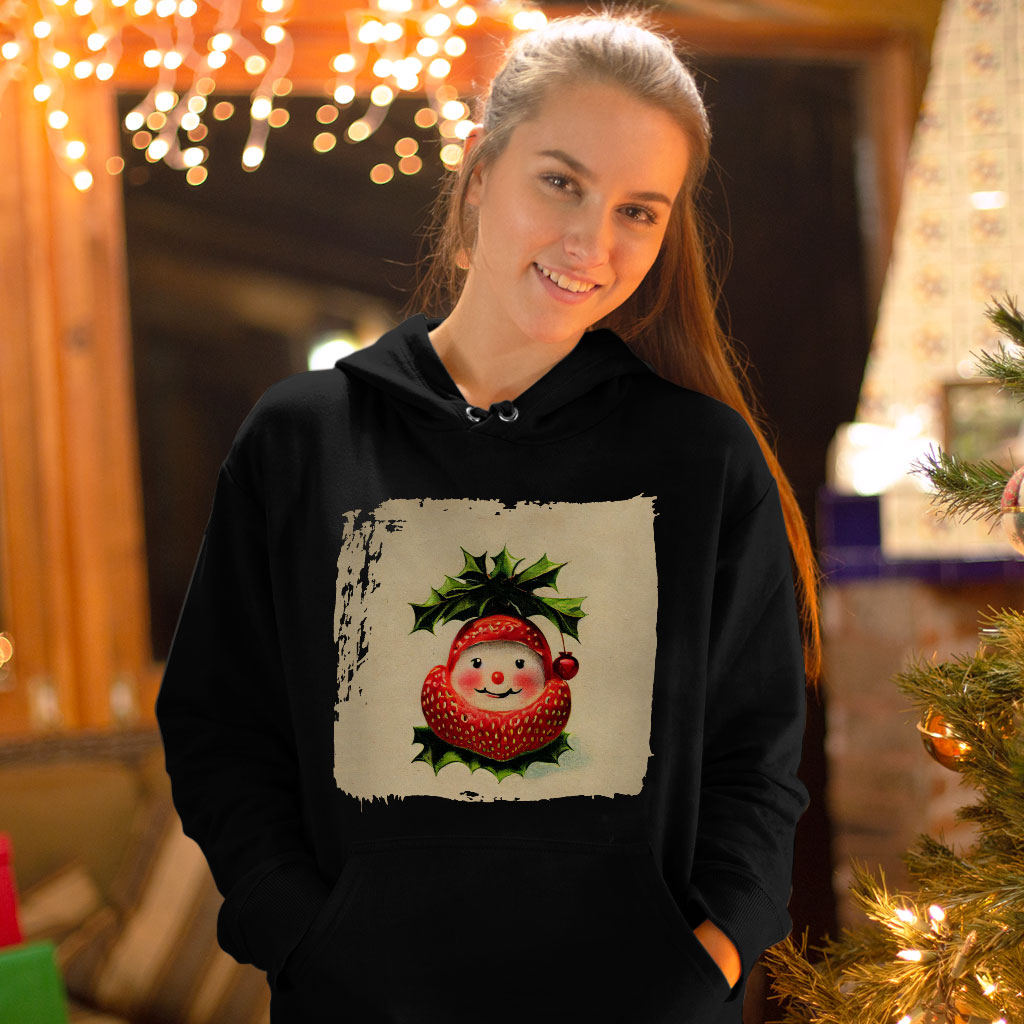 Strawberry Design Hooded Sweatshirt - Best Design Hoodie - Cute Hoodie Clothing Hoodies Color : Black|Navy|White 