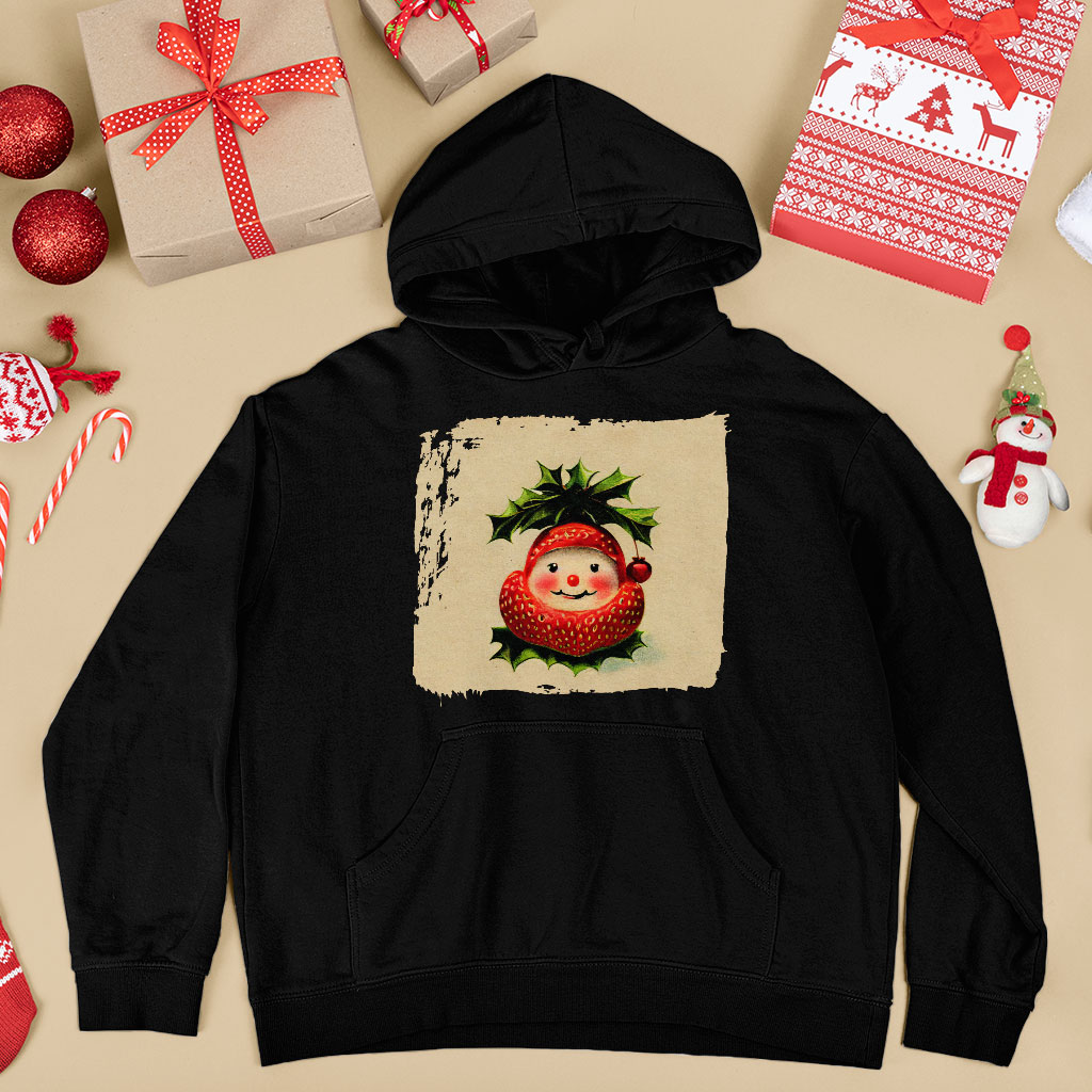 Strawberry Design Hooded Sweatshirt - Best Design Hoodie - Cute Hoodie Clothing Hoodies Color : Black|Navy|White 