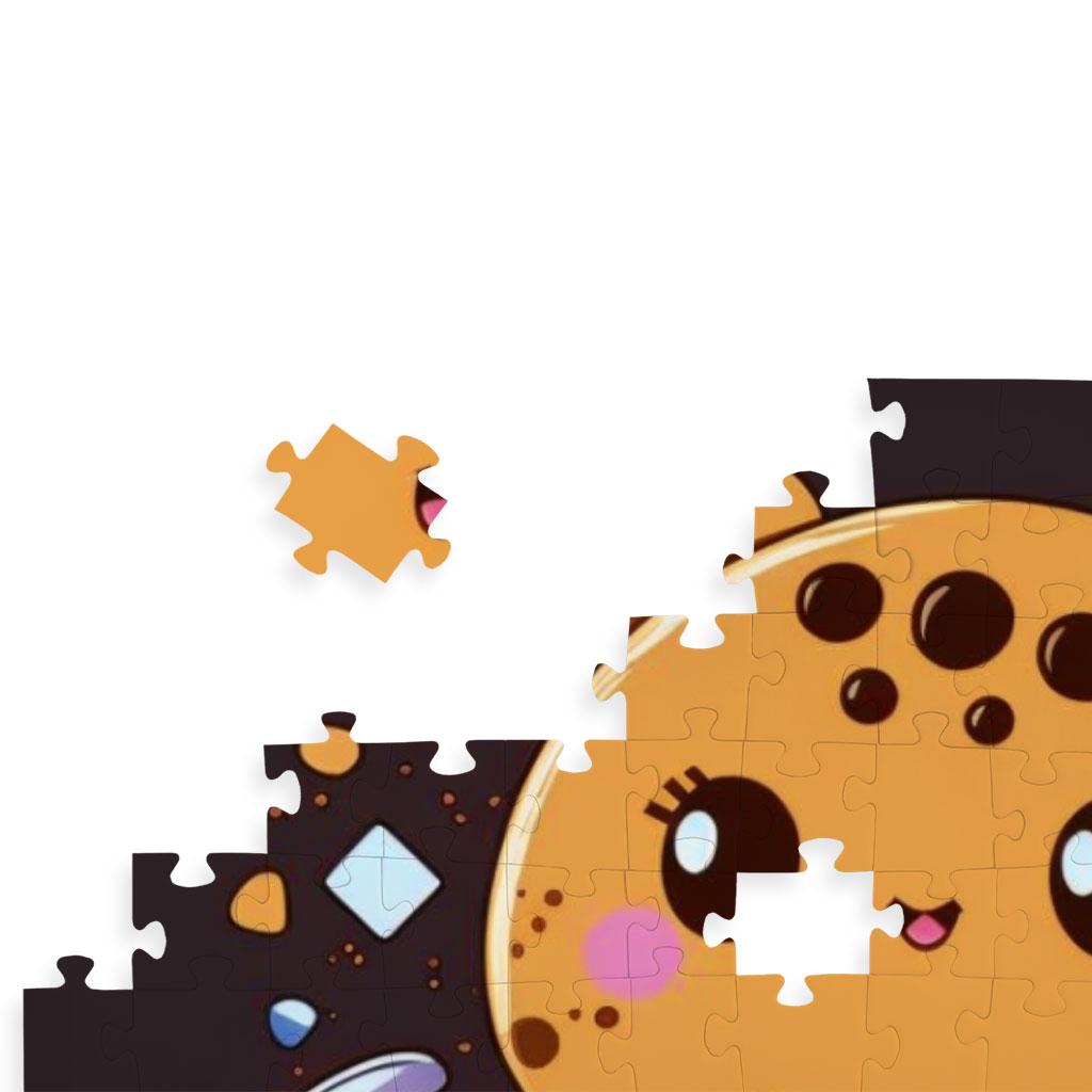 Cookie Heart Puzzles - Cute Anime Jigsaw Puzzle - Cartoon Puzzles Kids & Babies Puzzles Toys & Games  