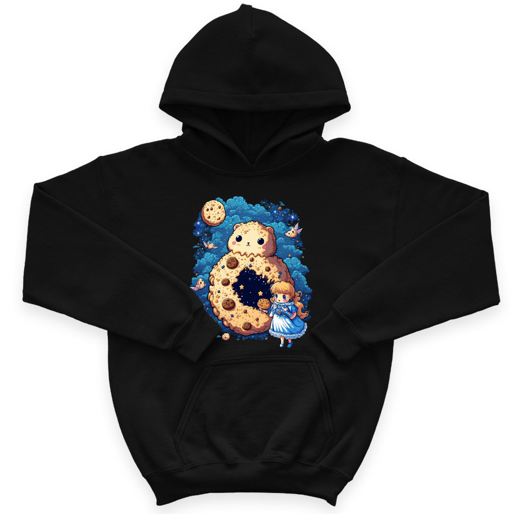 Cute Cookie Kids' Sponge Fleece Hoodie - Fairytale Kids' Hoodie - Illustration Hoodie for Kids Clothing Hoodies Kids' Clothing Color : Athletic Heather|Black|Military Green 