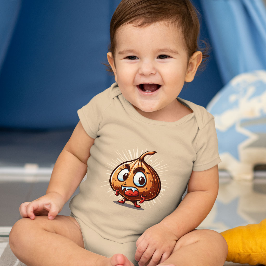 Kawaii Print Baby Jersey Onesie - Funny Design Baby Onesie - Best Design Baby One-Piece Clothing Kids' Clothing Onesies Color : Heather Dust|White|Yellow 