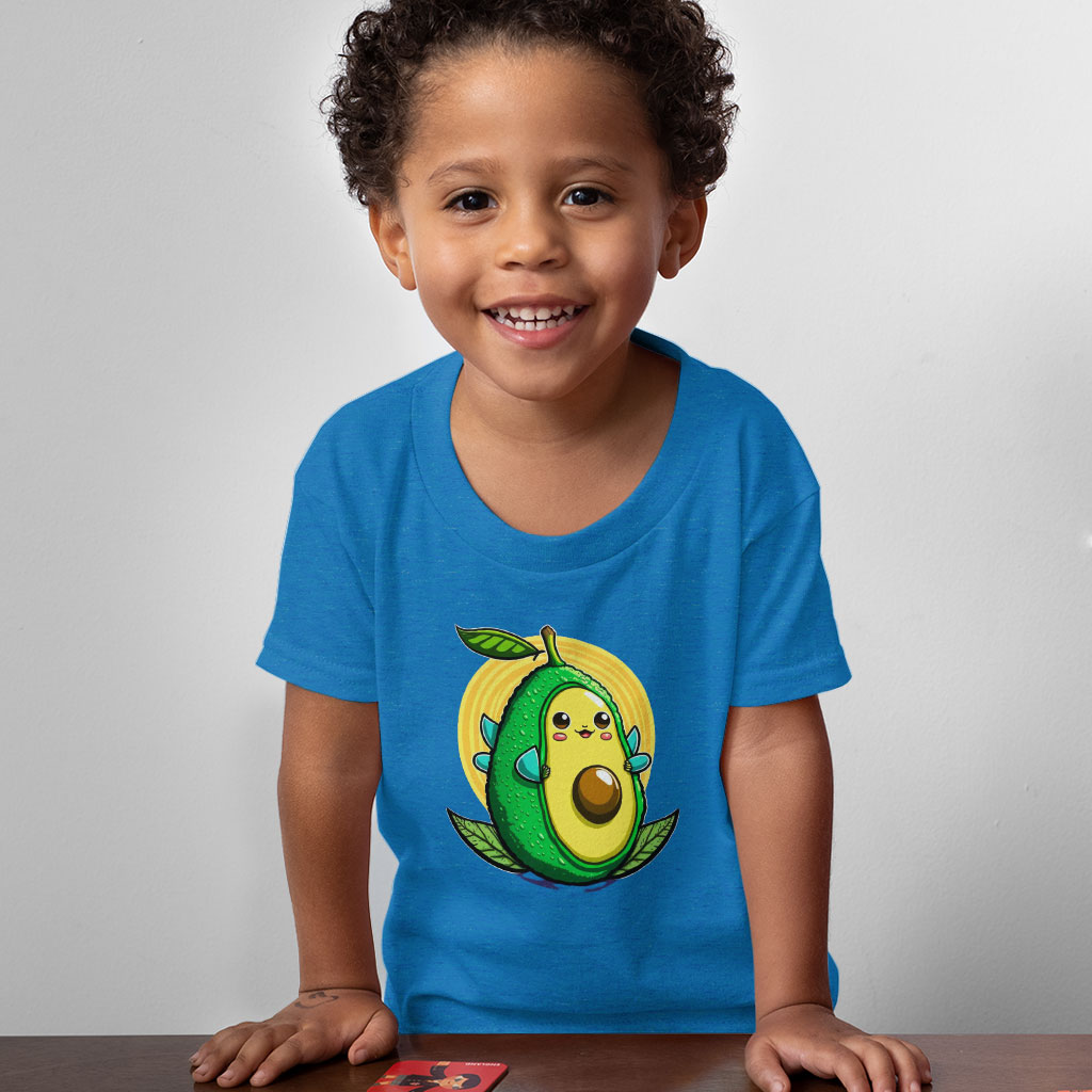 Avocado Toddler T-Shirt - Funny Kids' T-Shirt - Cute Art Tee Shirt for Toddler Clothing Kids' Clothing T-Shirts Color : Athletic Heather|Heather Columbia Blue|Heather Dust 