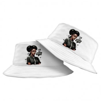 Cute Anime Girl Bucket Hat - Printed Hat - Themed Bucket Hat