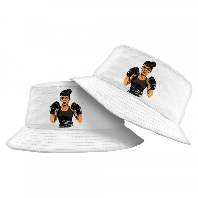 Cartoon Girl Bucket Hat - Cute Hat - Power Bucket Hat
