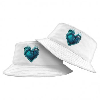 Ice Design Bucket Hat – Winter Art Hat – Ice Bucket Hat