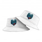 Beautiful Heart Bucket Hat - Snow Hat - Cool Bucket Hat - Image 2