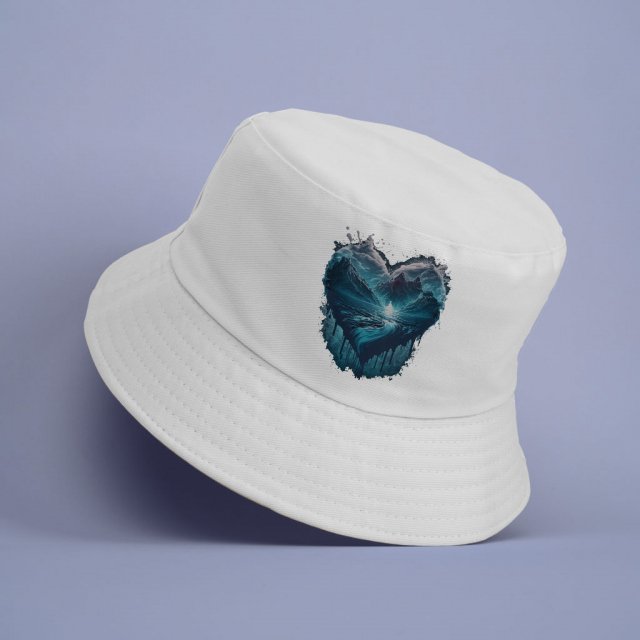 Ice Print Bucket Hat - Graphic Hat - Beautiful Bucket Hat - Image 3