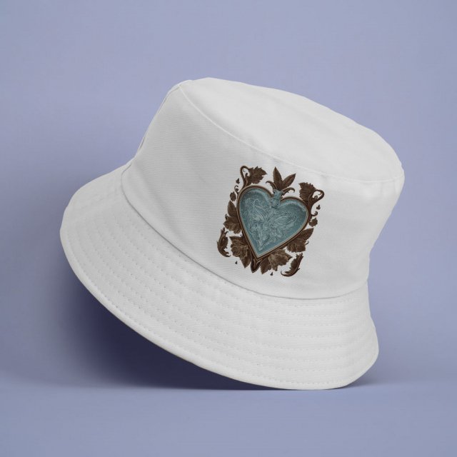 Ice Graphic Bucket Hat – Unique Hat – Winter Art Bucket Hat