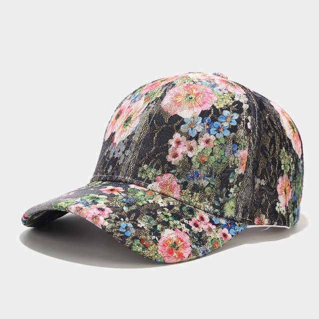 Floral Print Women's Baseball Cap