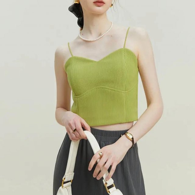 Women's French-Inspired Thai Strap Tank Top