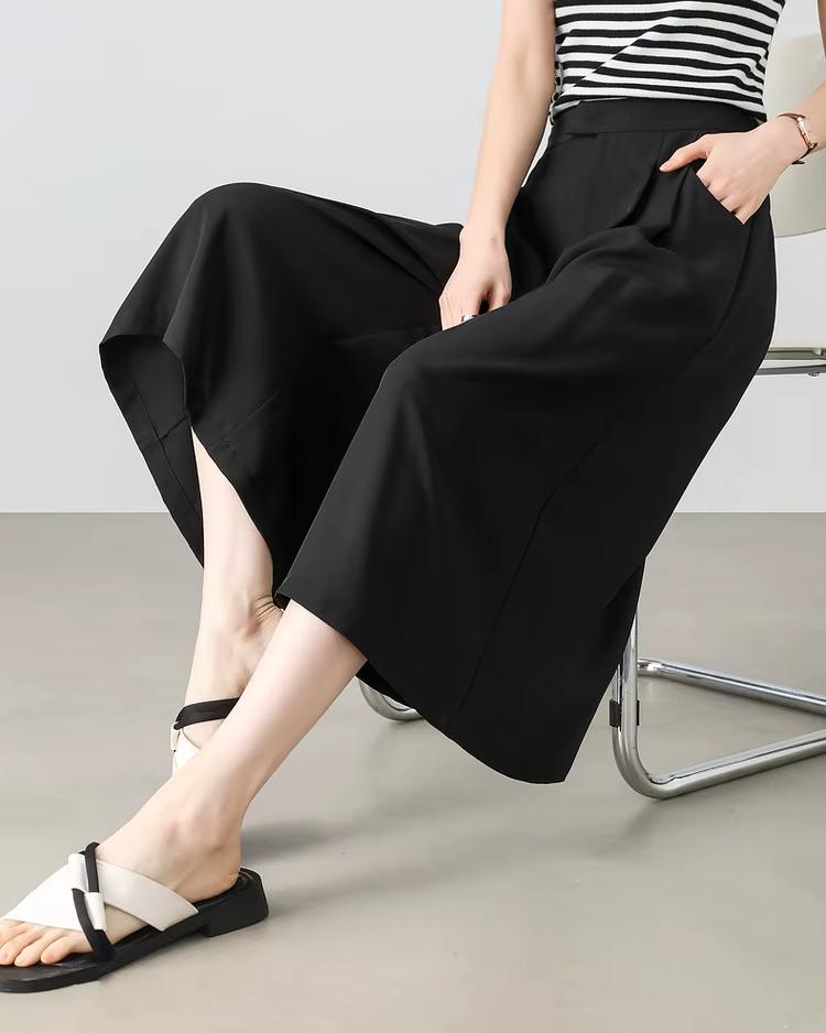 High Waist Wide Leg Skirt Pants 5